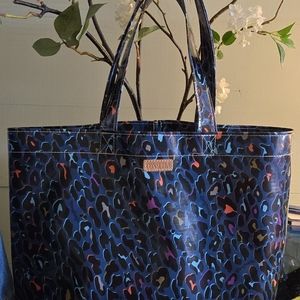 Blue Animal Print Grab & Go Consuela Tote